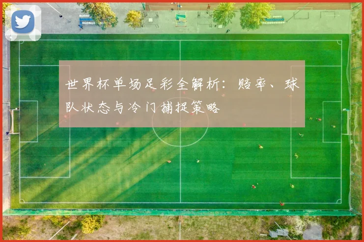 世界杯单场足彩全解析：赔率、球队状态与冷门捕捉策略